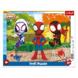 Puzzle pentru copii 25 de piese imagine cu personaje din desenul animat Spidy