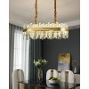 Candelabru LED Achim cu Telecomanda, 200W, Diametru 80cm, Auriu, Dimabil, Alessandro DESIGN