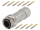 Conector circular RT360 mufă mamă crimpat 10 PIN