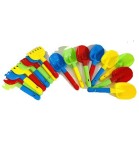 Set Lopata si Grebla 25cm, Jucarii Gradina Nisip, Plastic Non-Toxic, Copii Peste 3 Ani, Multicolor