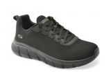 Cumpara ieftin Pantofi sport SKECHERS negri, BOBS B FLEX, din material textil