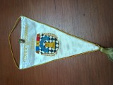 Fanion superb matase groasa Federatia Romana de Sah. RSR