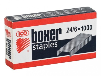 Capse 24/6 1000 buc/cutie ICO Boxer-Q foto