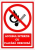 Indicator pentru accesul interzis cu flacara deschisa