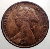 B.403 MAREA BRITANIE ANGLIA VICTORIA 1/2 HALF PENNY 1862