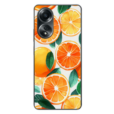 Husa compatibila cu Oppo A58 4G Silicon Gel Tpu Model Oranges foto