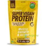 Proteina Super Vegan Potrivita dupa Efort cu Banane si Vanilie cu DigeZyme fara Gluten Ecologica/Bio 400g