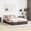 Cadru Pat Otoman vidaXL Maro Piele Ecologica 140x200 cm, Depozitare Sub Pat, Mecanism Ridicare Hidraulic