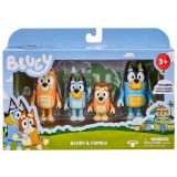 Set 4 figurine Bluey - Bluey &amp;amp; Family