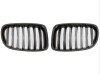 Grila masca fata fata BMW X1 (E84), 2012-08.2015, partea stanga, negru, lucios; TUNING,