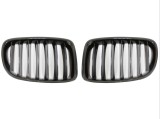 Grila masca fata fata BMW X1 (E84), 2012-08.2015, partea stanga, negru, lucios; TUNING,