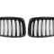Grila masca fata fata BMW X1 (E84), 2012-08.2015, partea stanga, negru, lucios; TUNING,