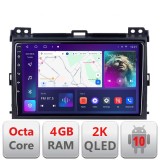 Navigatie Toyota Prado 2007- C-456 Android Octa Core Ecran 2K QLED GPS 4G 4+32GB 360 KIT-456+EDT-E409-2K v1 CarStore Technology