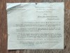 Brevet provizoriu, Instiintare primita pe front Crucea Meritul Sanitar cls. II-a 1942 / C1DP
