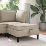 vidaXL Taburet cu depozitare Nisipiu Catifea 42027145