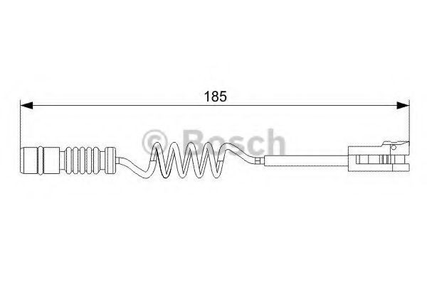 Senzor de avertizare,uzura placute de frana VW LT II caroserie (2DA, 2DD, 2DH) (1996 - 2006) BOSCH 1 987 473 007