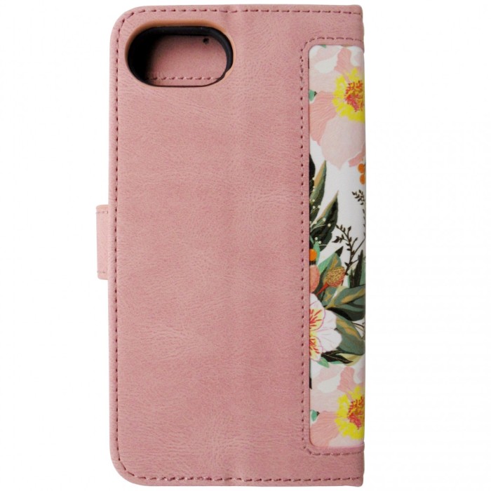Husa tip carte cu stand roz multicolor pentru Apple iPhone 16e (SE 4 2025)