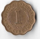Moneda 1 cent 1976 - Belize, America Centrala si de Sud, Bronz-Aluminiu