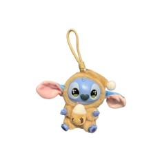Figurina LaBubu Stitch de plus, moale si pufos, maro, 20cm