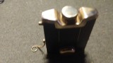 Pulverizator parfum, de alama, foarte vechi, de buzunar.