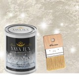 Vopsea decorativa de Lux, Argentina, cu Efect 3D Stelat, Bej Deschis, 2 Litri si Pensula inclusă-Toro Decor