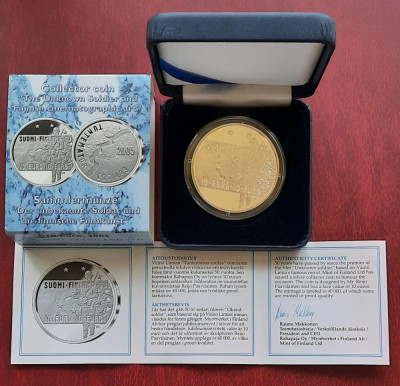 Moneda de argint - 10 Euro Finlanda, 2005 - G 4260 foto