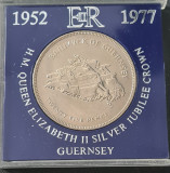 Guernsey 25 pence 1977 SIlver Jubilee