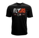 Philadelphia Flyers tricou de bărbați NHL Levelwear Splitter black - XL