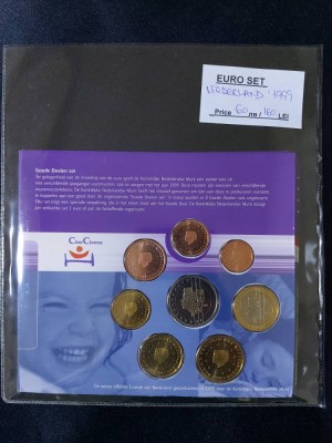 Olanda 1999 - Set complet de euro bancar de la 1 cent la 2 euro BU foto