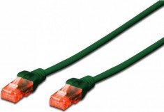 Cablu UTP Digitus Premium Patchcord Cat 6 0.5m Verde foto