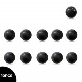 Bile acrilice de schimb pentru piercing cu filet &ndash; culoare neagră, set de 10 buc - Diametrul bilei x diametrul filetului: 4 x 1,6 mm