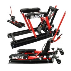 Cric hidraulic pentru motociclete, ATV, cu pedala pentru ridicare, capacitate 680 Kg, 120 mm - 380 mm, Verke foto