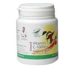 Vitamina C 1000mg cu Macese si Acerola cu Gust de Zmeura 100cps Medica Cod: medi00099 foto