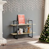 Cumpara ieftin Bibliotecă cu 2 rafturi, stejar sonoma, 100x30x70 cm, PAL