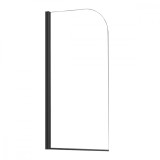 Paravan cadă Leziter Eva 70x140 cm Negru, Sticlă Securizată 6 mm, Profil Aliat de Zinc