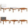 Gossi set mobilier de gradina cu perne, 3 piese, lemn masiv de acacia