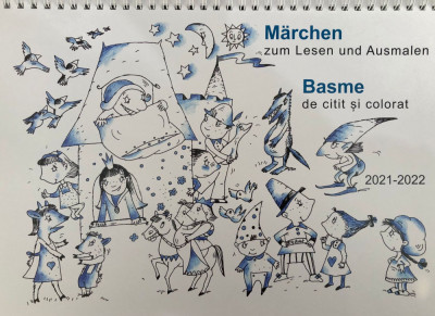 M&amp;auml;rchen zum Lesen und Ausmalen - Kalender f&amp;uuml;r das Schuljahr 2023-2024 foto