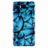 Husa silicon pentru Huawei Y5 2017, Blue Butterfly 101