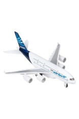 Avion de jucărie, A380, Sunet și lumină, Scară 1:31, Metal, Alb-Albastru