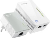 KIT ADAPTOR POWERLINE TP-LINK tehnologie AV, AV600, pana la 300Mbps, 2 porturi 10/100Mbps, wireless 300Mbps, compus din TL-WPA4220 &amp;amp; TL-PA4010 &quot;TL