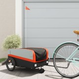 Gossi remorca pentru biciclete, negru si portocaliu, 45 kg, fier