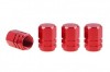 Capacele Valve Auto Hexagonale 16mm, Rosii - Set 4 Bucati, Ornament Tuning Exterior