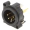 Soclu XLR THT 4-Pin Negru 6A