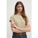 Sisley tricou femei, culoarea verde