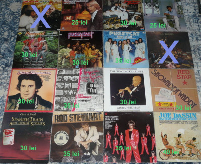 vinil Joe Dassin,Pussycat,Rod Stewart,Mikis Theodorakis,Lionel Richie,vezi poza foto