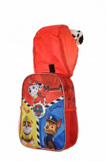 Rucsac ghiozdan cu gluga Paw Patrol caracter Marshall, 31 x 24 x 10 cm foto