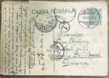 CP03 &bull; Carte postala veche Romania circulata Ismail 1933 catre Politehnica Timisoara, timbru uzual 3 Lei verde stampilat
