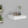 Raft perete suspendat vidaXL alb 23x23.5 cm MDF. Polita decorativa design modern. Montaj invizibil, capacitate 5kg