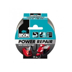 Banda adeziva texturata Bison Power Repair gri 50mmx25m
