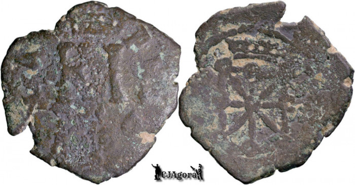 1641-1653, 4 Cornados - monograma FI - Regatul Navarrei | KM 30